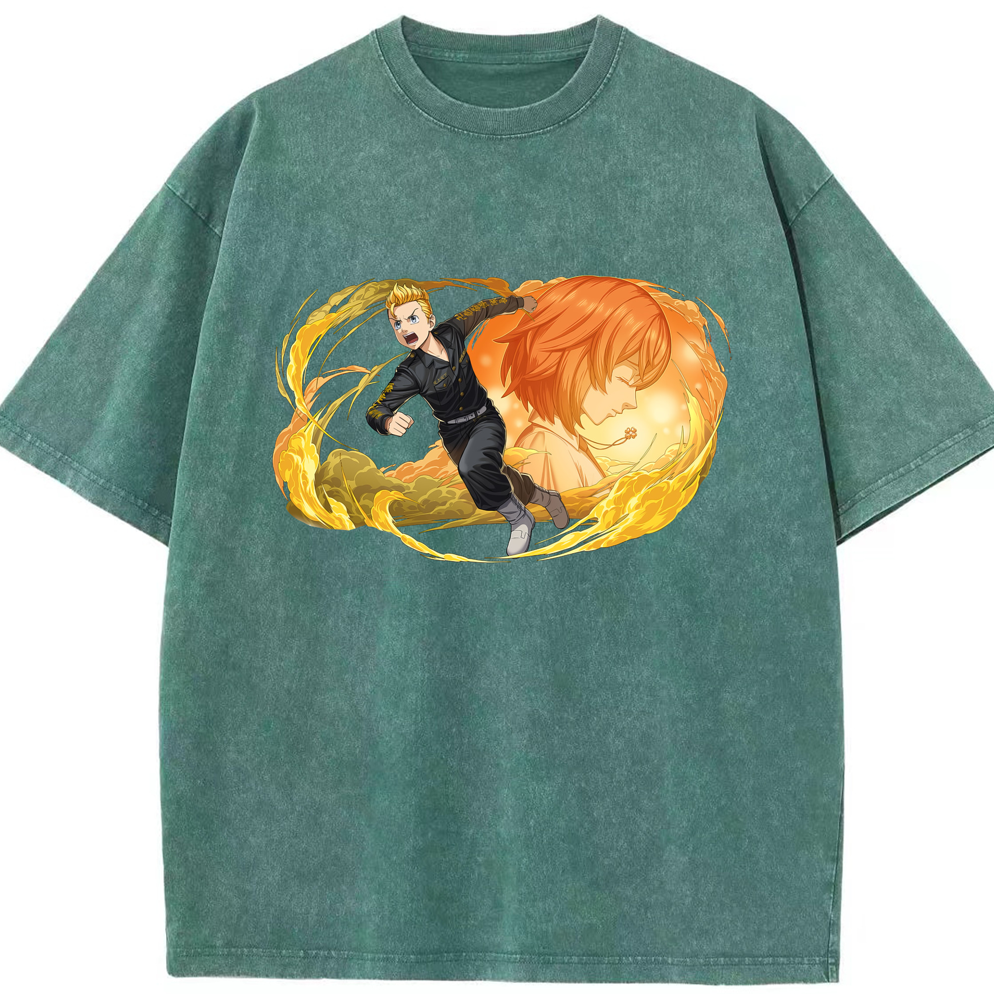 （画像用） 東京リベンジャーズ Tokyo Revengers 綿100% ヴィンテージ風 半袖Tシャツ（フロントプリント）